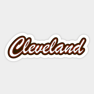 Football Fan of Cleveland Sticker